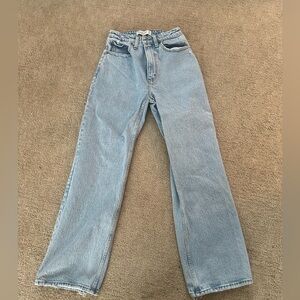 Abercrombie “the 90s relaxed jean” high rise curve love